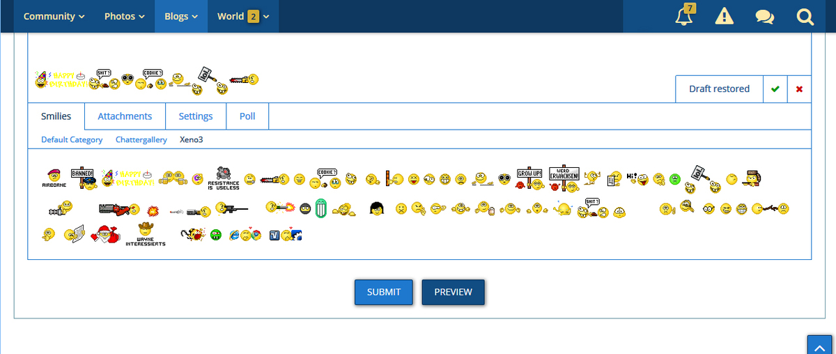 Xeno³ Smiley Group - Chatter Gallery