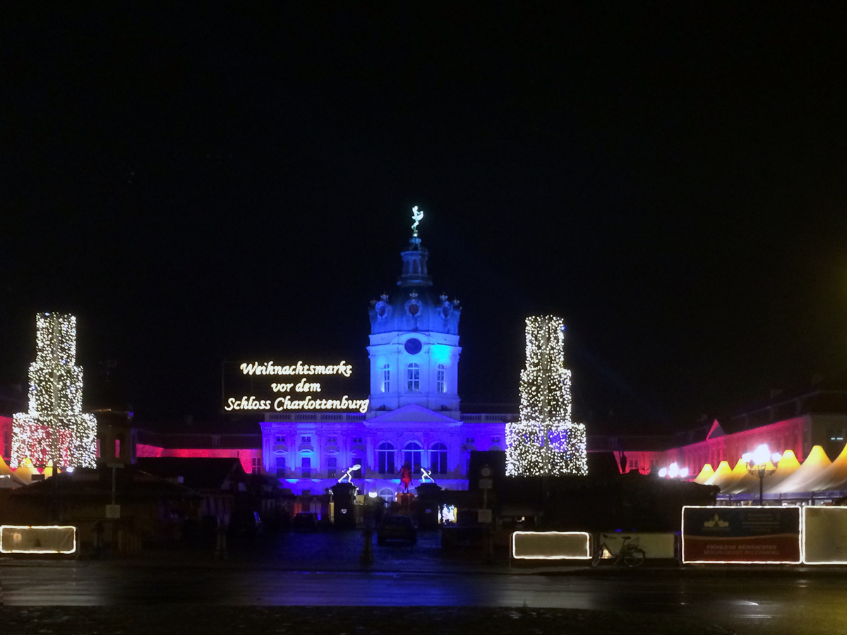 Christmas market Charlottenburg Palace in Berlin 2017