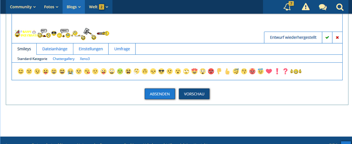 Standard Smiley Gruppe - Chattergalerie