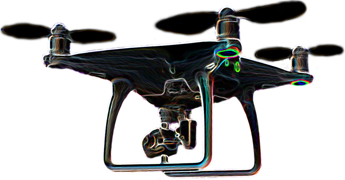 Glowing Mega-Drone – DJI Phantom 4