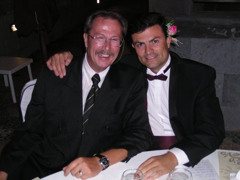 Henry with Manni in Tenerife