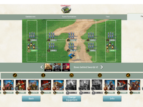 Gladiator Encounter Camps - Formation and Tactics - March Of Empires - War Of Lords