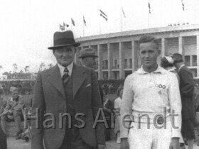 Olympia 1936 Hans_Arendt mit Vater