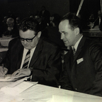 Franz Josef Strauss mit Hans Arendt - 16.12.1968